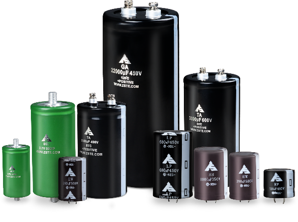 ZEASSET High Voltage Aluminum Electrolytic Capacitors distributed by eMergy Tech