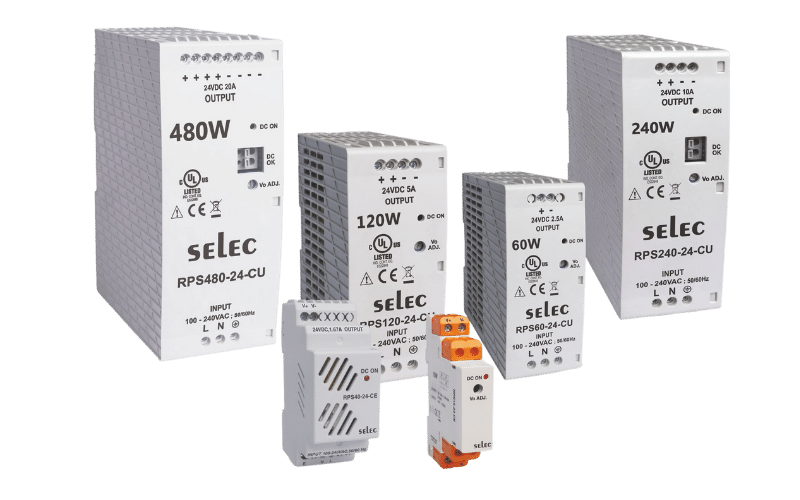 Selec Industrial DIN Rail and Boxed AC/DC Converters